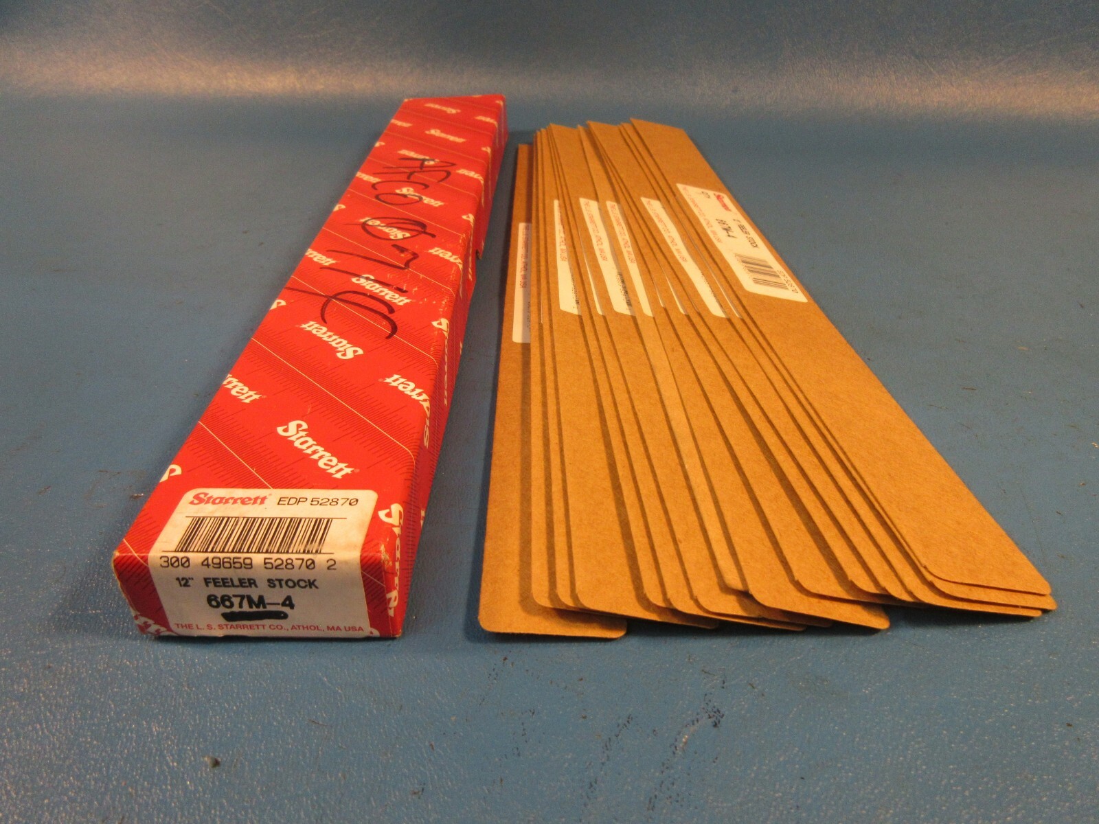 LOT OF 15, 667M-4, 0.03mm x 12″ Feeler Stock, (Grainger 26Z279)