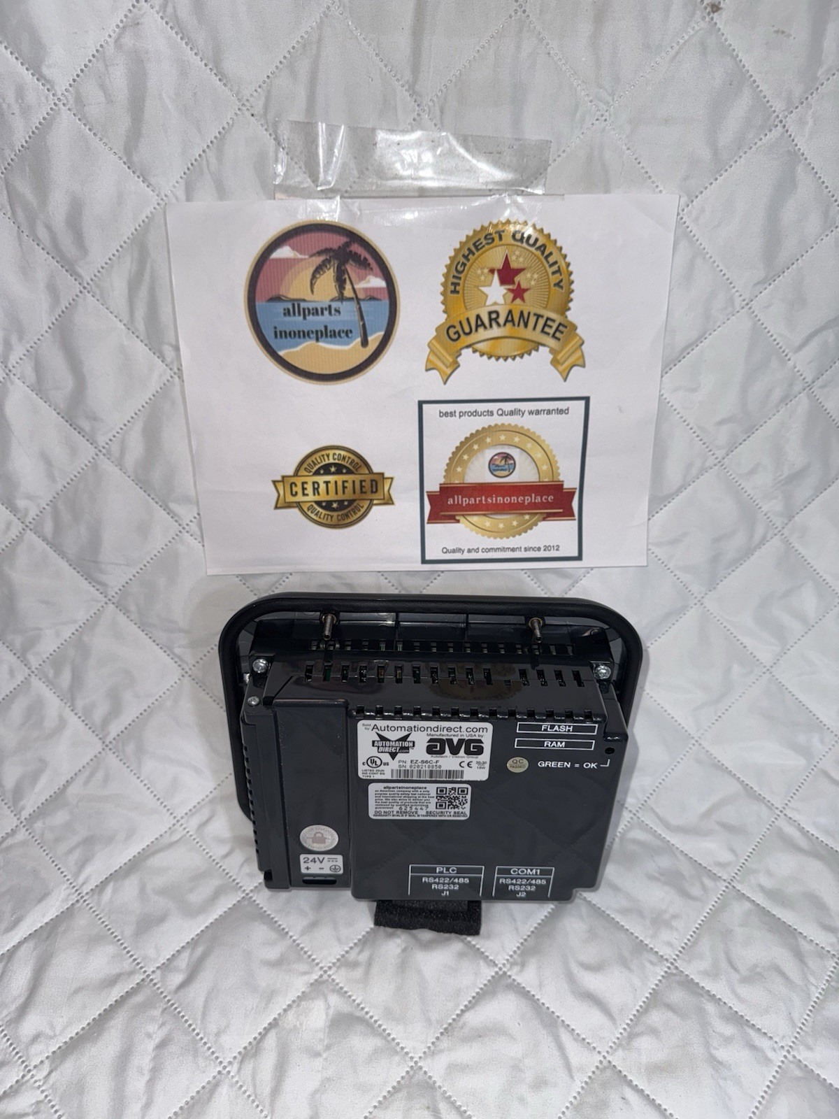 AVG AUTOMATION DIRECT TOUCH SCREEN EZ-S6M-F EZS6MF Autotech Viktron Group (USED)