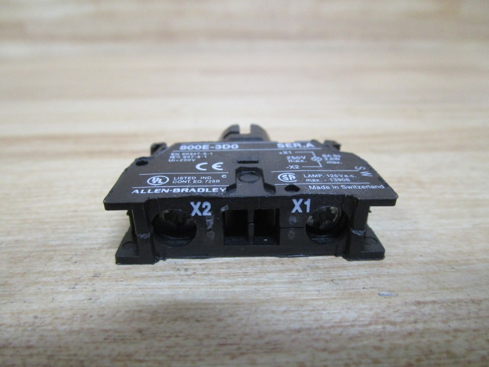 Allen Bradley 800E-3D0 Pilot Light Module 800E-3DO W/O Bulb (Pack of 3)