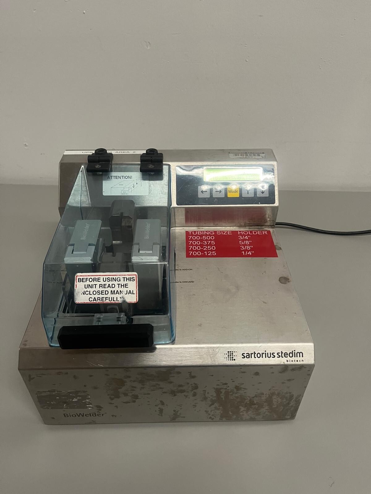 Sartorius Stedim BioWelder REED Welder Sterile Tube Thermal Plastic Sealer