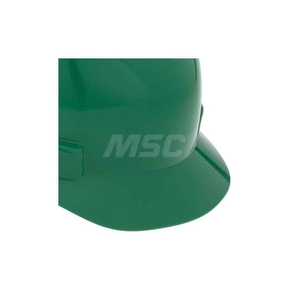 MSA 475362 Green V-Gard Slotted Cap-Style Hard Hat w/ Fas-Trac III Suspension