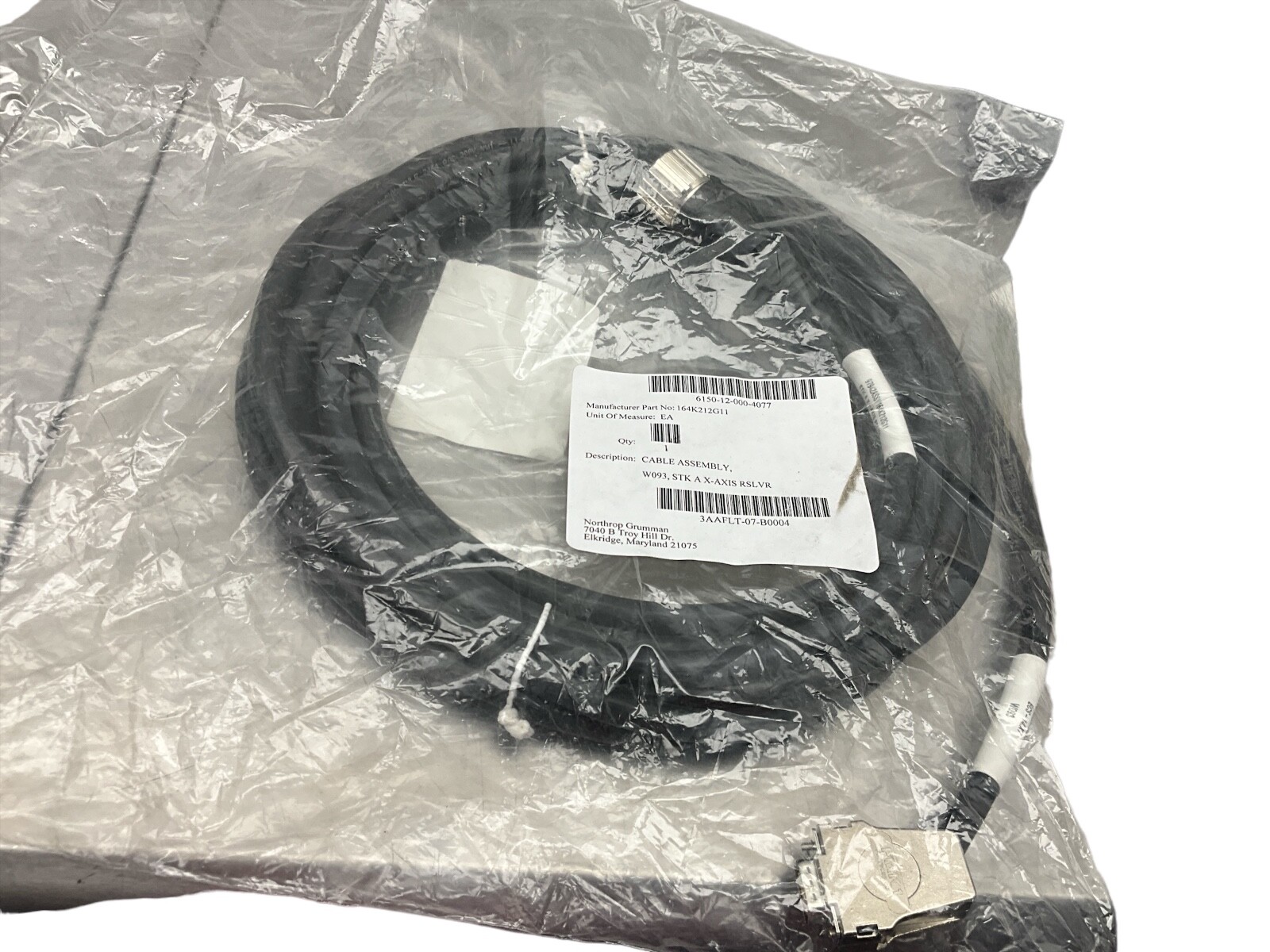 TURCK SERVO RESOLVER CABLE ASSEMBLY 12 PIN 12-PIN 19′ LONG 164K212G11