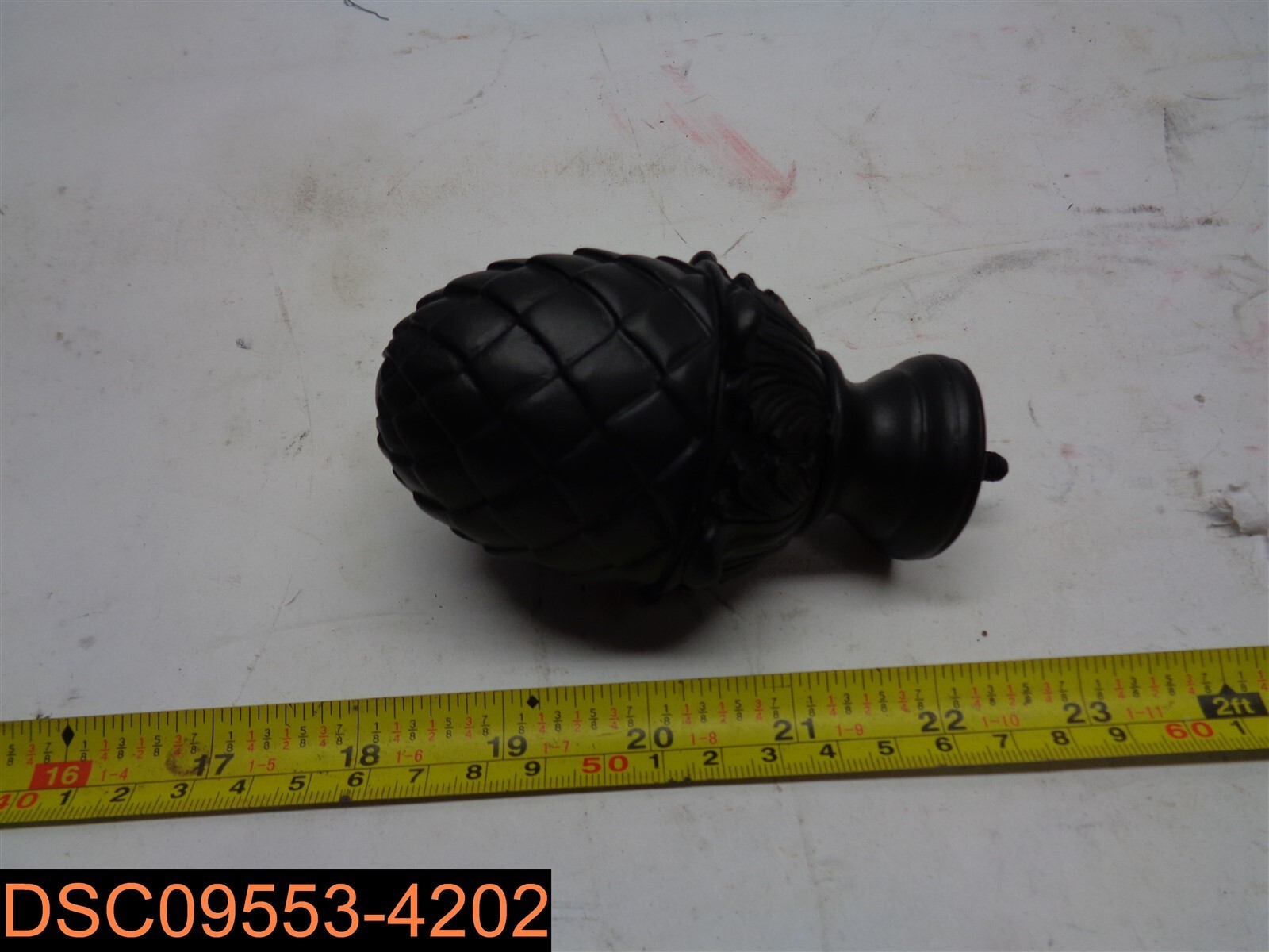 Qty =2: Acorn 1″ Curtain Rod Finials 4″ X 2-1/4″ M6 X 15mm Bolt Stud
