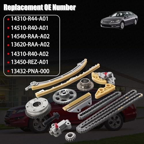 AUCERAMIC 14401-R40-A01 Engine Timing Chain Kit with Camshaft Adjuster VVT