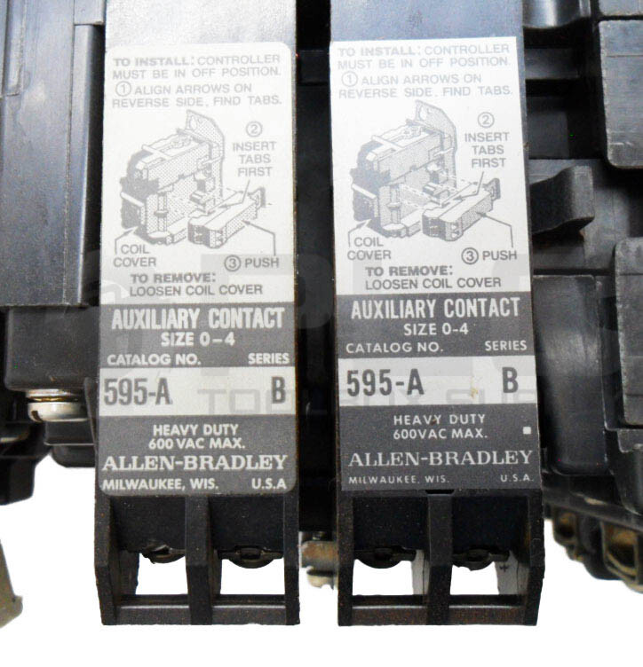 ALLEN BRADLEY 509-BOD-9 /B W/ CB236 W/ 42815-800-01 W/ 595-A02 W/ (3) 595-A /B