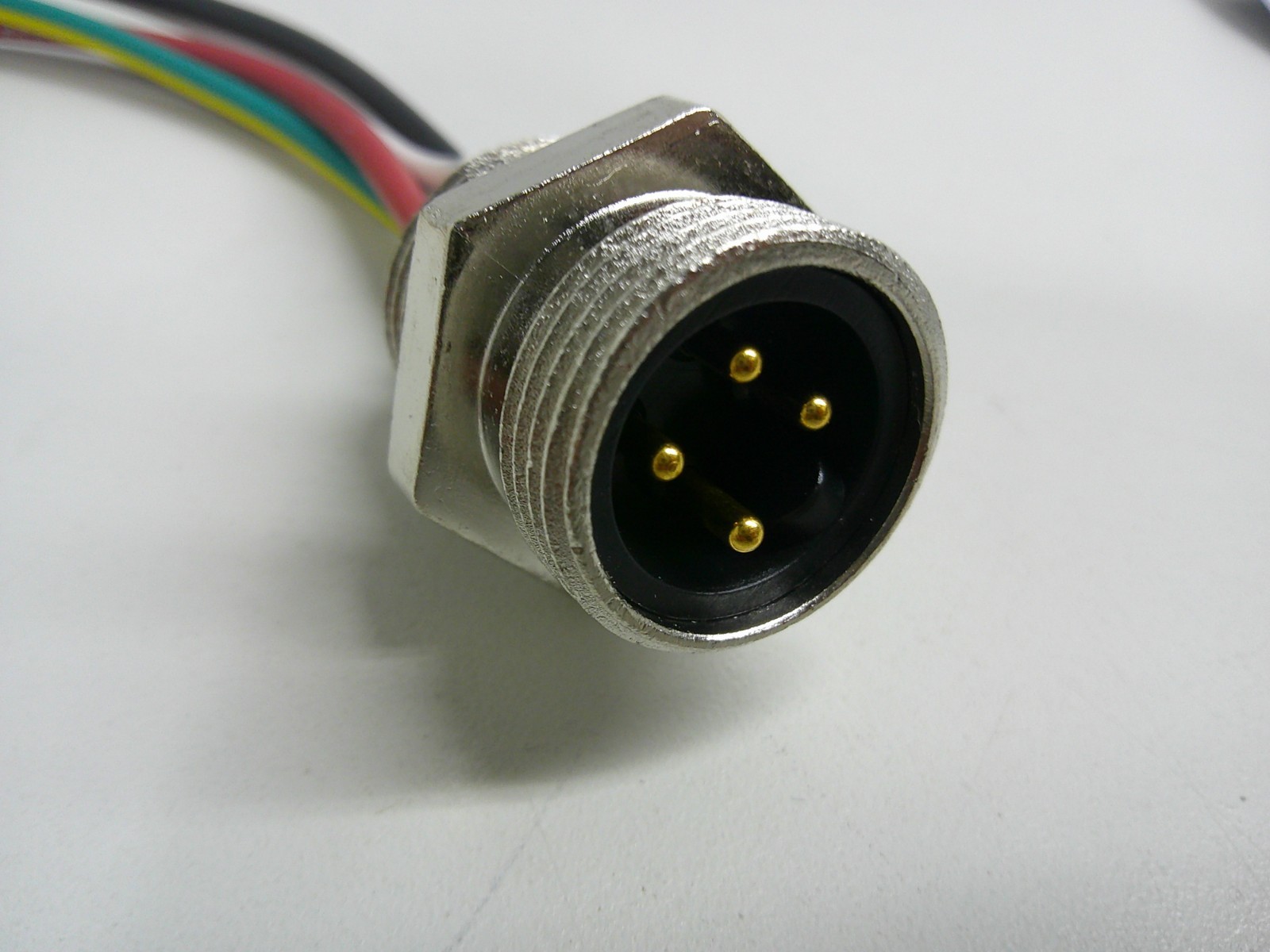 BradPower Receptacle MC 4-Pole Male 360S 12in #16/1 PVC Leads 1300131121