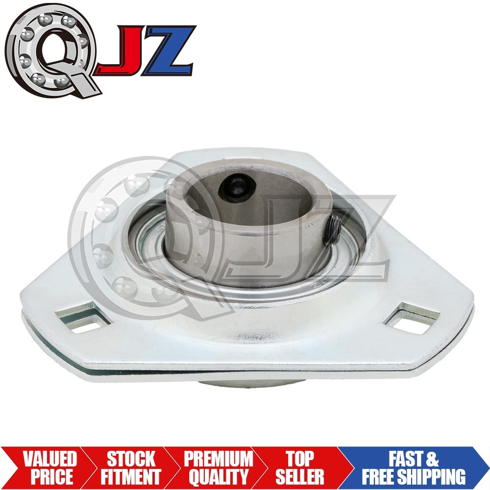 [Qty.1] SBPFT205-16 3-Bolt Pressed Steel Triangular Housing, 1-3/16 in Bore (ID)