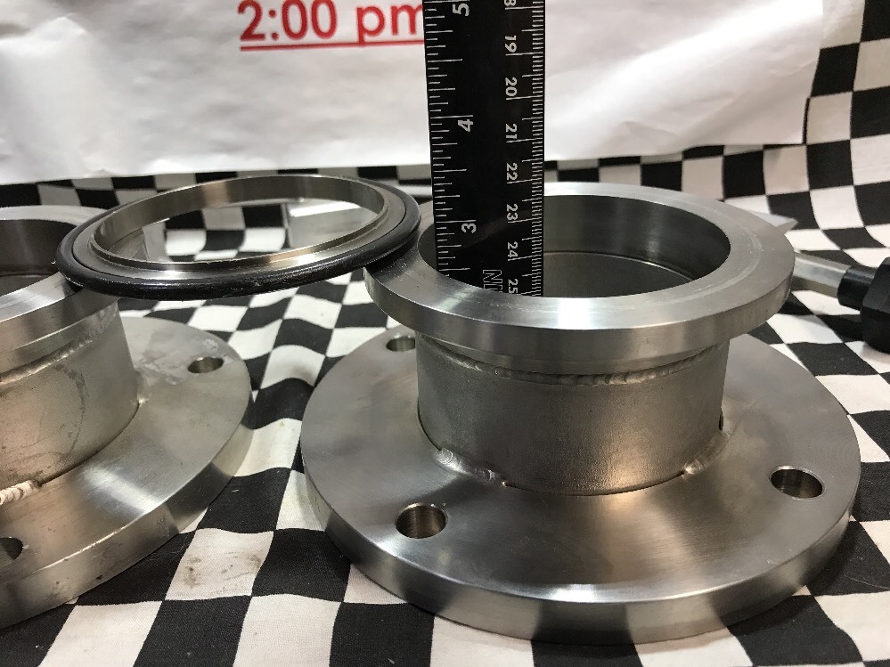 Assy Adapter NW80 x ASA O-ring Grove Flange & Chain Clamp & Centering Ring,