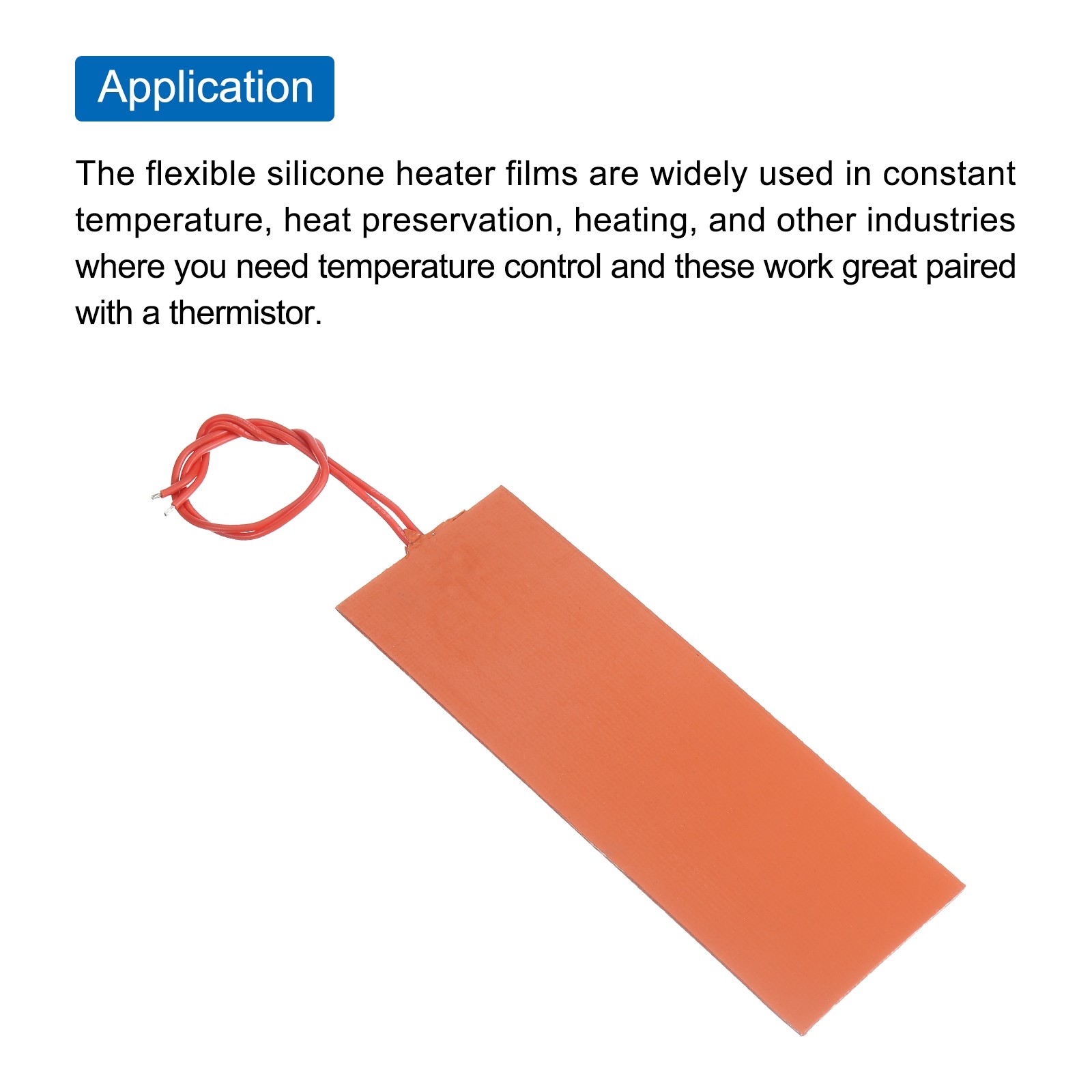 6 x Silicone Heating Pad 12V 20W Heater Film Plate 150mmx50mm Heater Mat