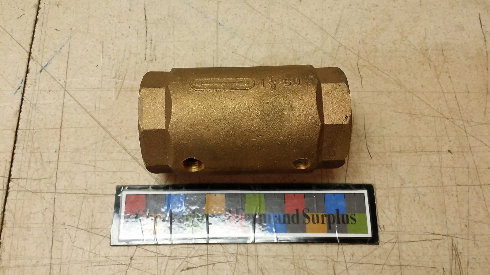 NOS Oshkosh Check Valve EE41083 1-1/2″ 80 Copper Alloy 4820001621974