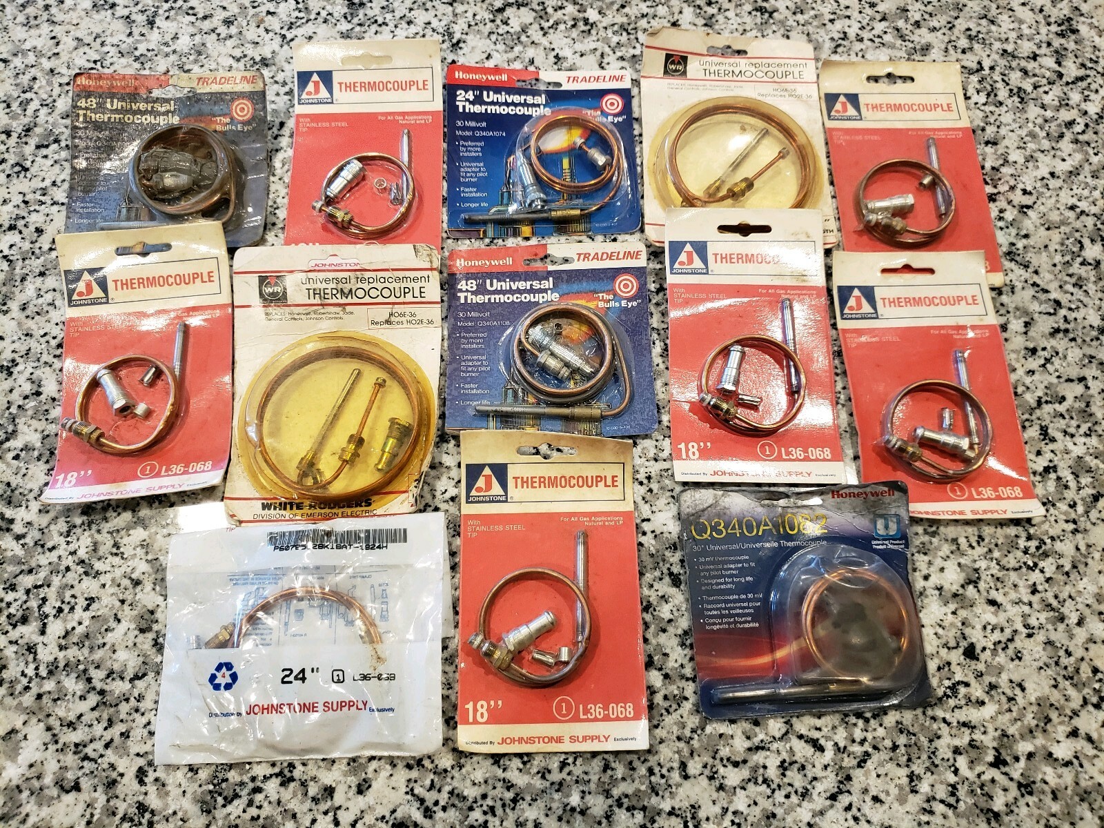 LOT QTY OF 13 NEW VARIOUS WR HONEYWELL JOHNSTONE 24 30 18 36″ LENGTHS – DEAL!