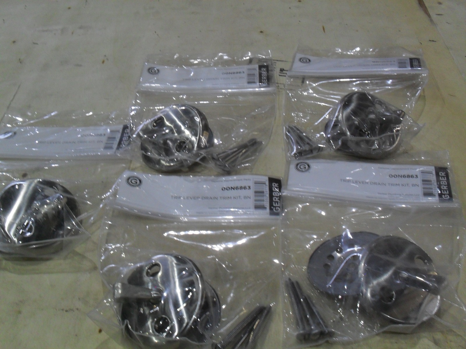 Gerber 00N6863 Trip lever Drain trim kit Brushed nickel S2