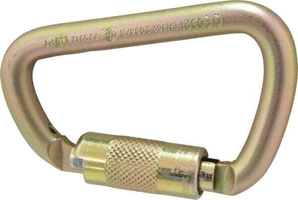 Gemtor 5105 AutoLocking Steel Caribiner, 10,000 Lb. Capacity, 1 Inch