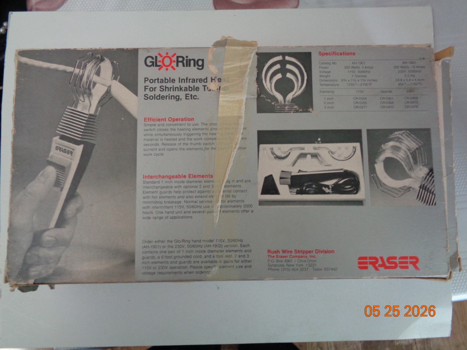 Eraser Glo-Ring Infrared Heat Tool