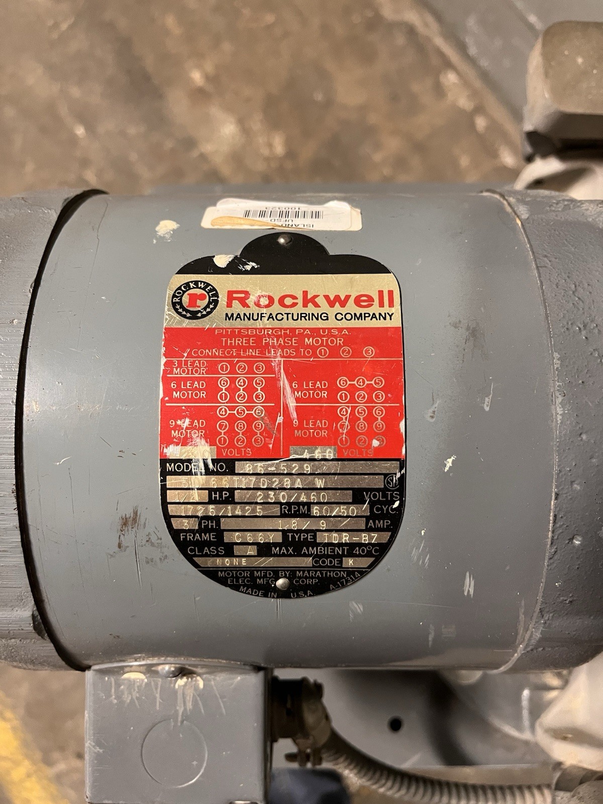 Rockwell Delta 31-426 12″ Disc Sander – Heavy-Duty Industrial – 3ph – 1/2 hp