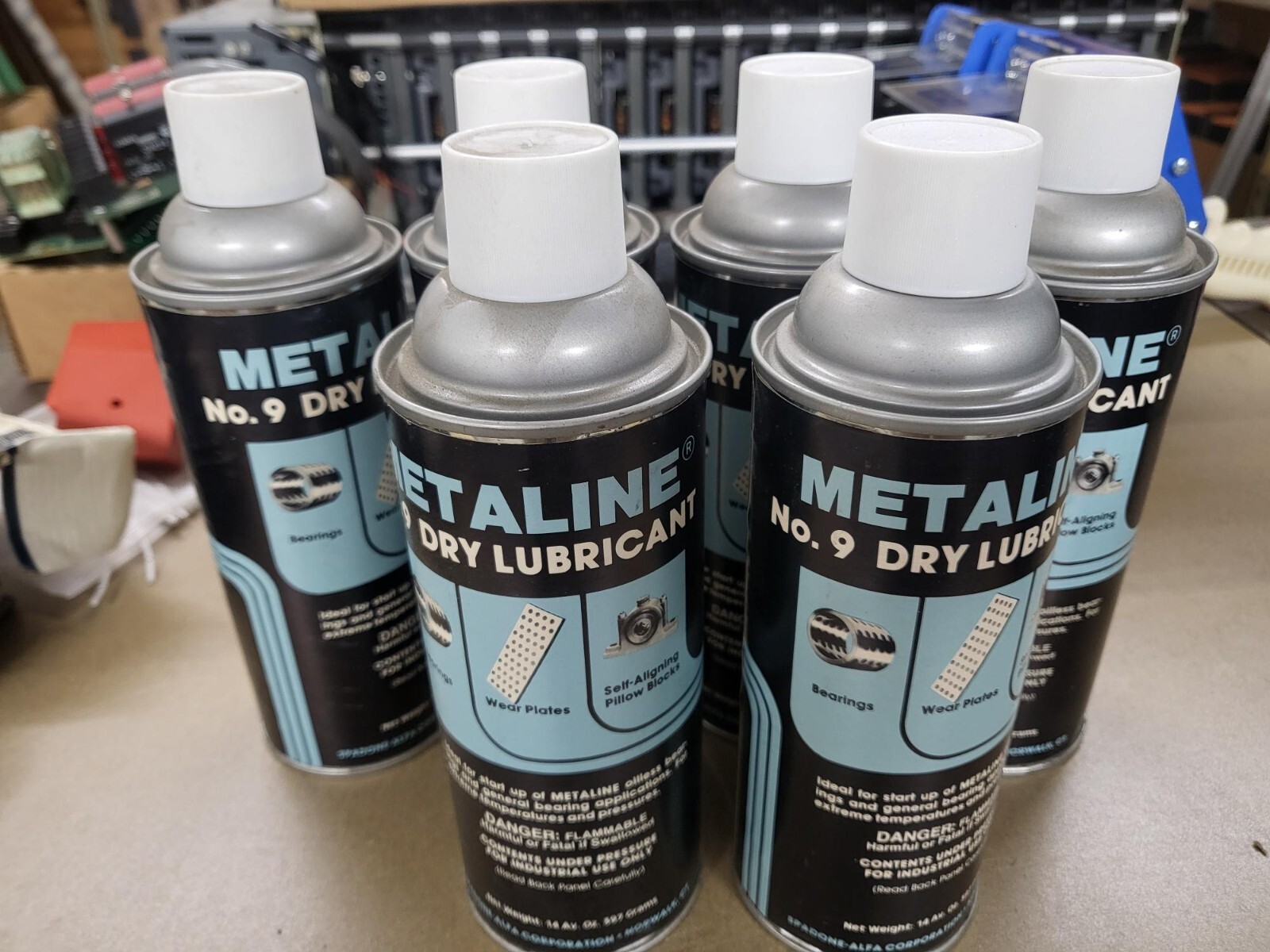 Metaline No 9 Dry Lubricant 14oz Spray Qty 6