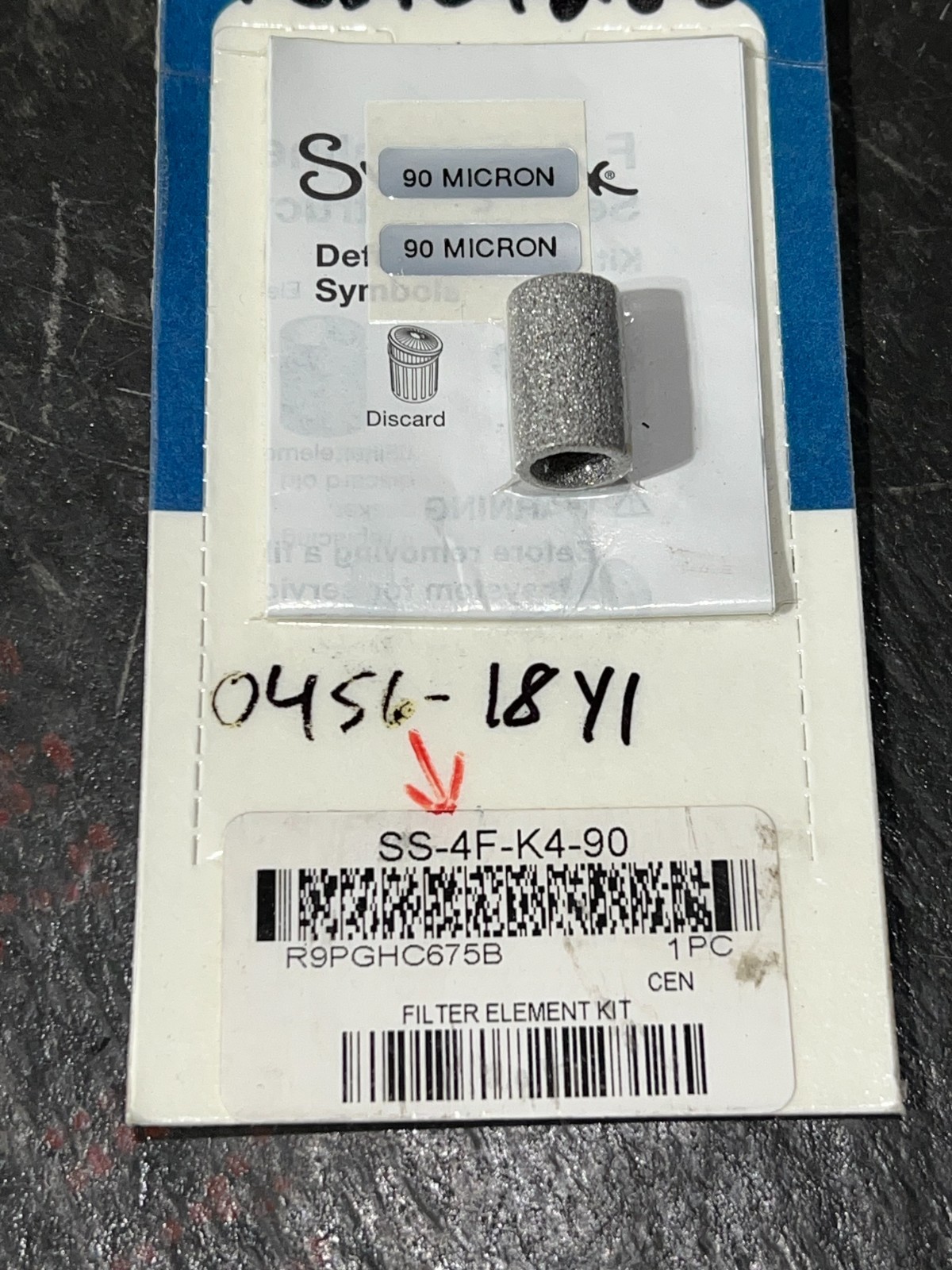 swagelok ss-4f-k4-90 nos poor packaging