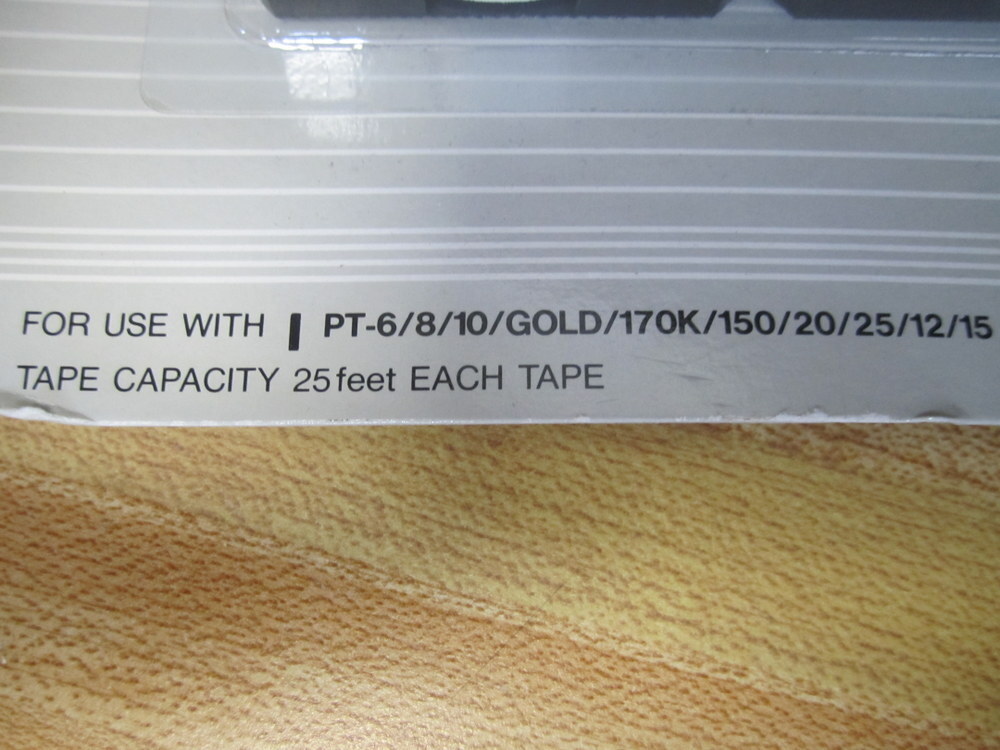 Brother TC-12 Tape Cassette TC12 Blue On Clear (Pack of 20)