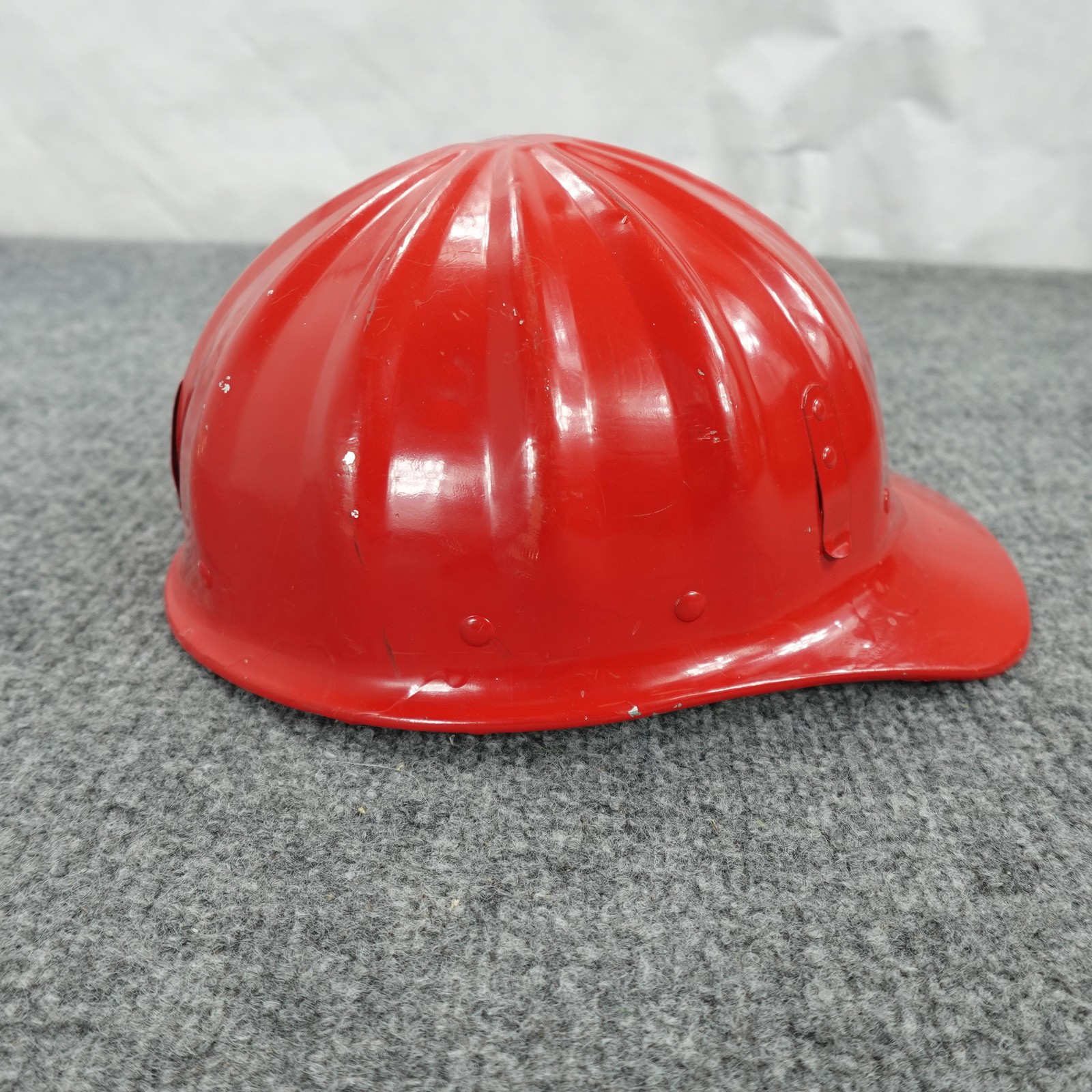 Aluminium Hard Hat Fibre-Metal SuperLite Helmet Red Government Embossed USA