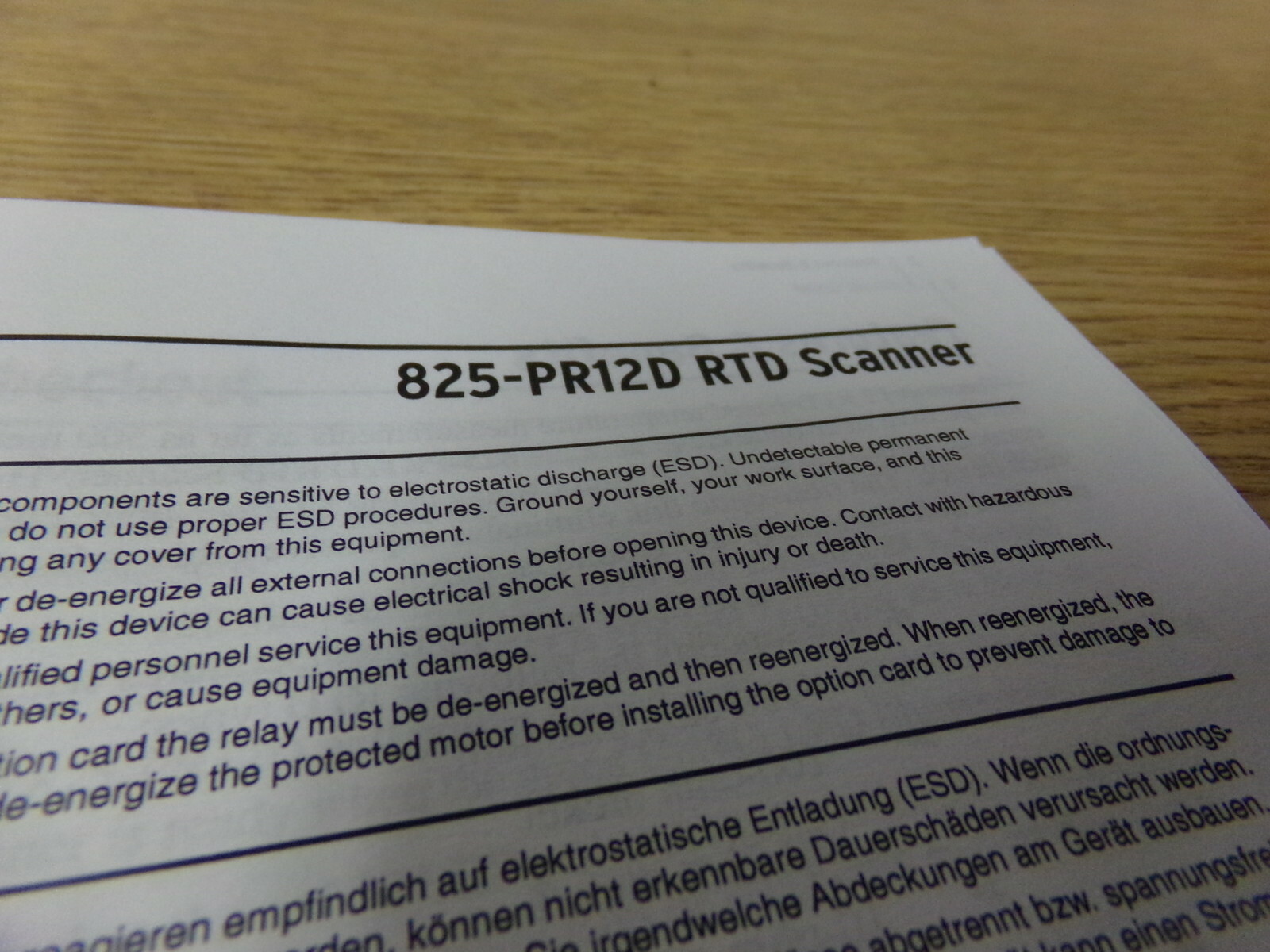 NEW Allen Bradley 825-P Motor Protection Relay Instructions *FREE SHIPPING*