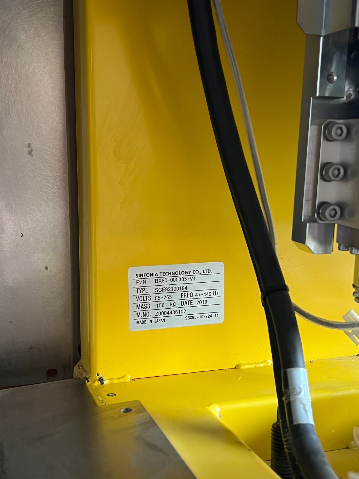 SHINKO ROBOT WAFER TRANSFER P/N BX80-070280-11 TYPE SBX92100217 – BX80-070281-11