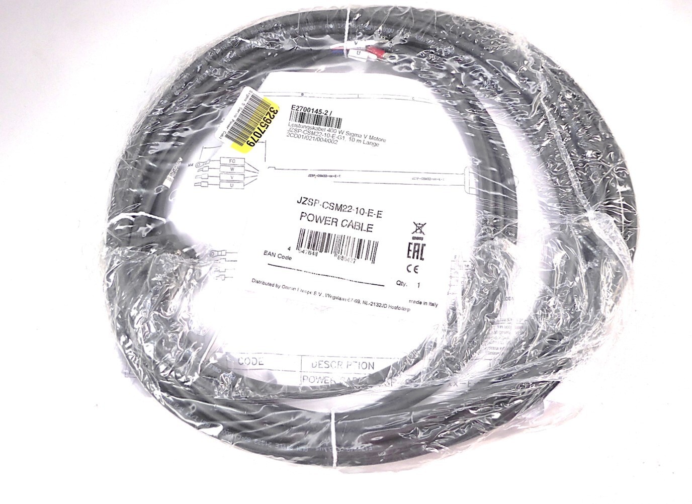 Yaskawa JZSP-CSM22-10-E-E Flexible 10M Cable by Omron *USA Seller* NEW