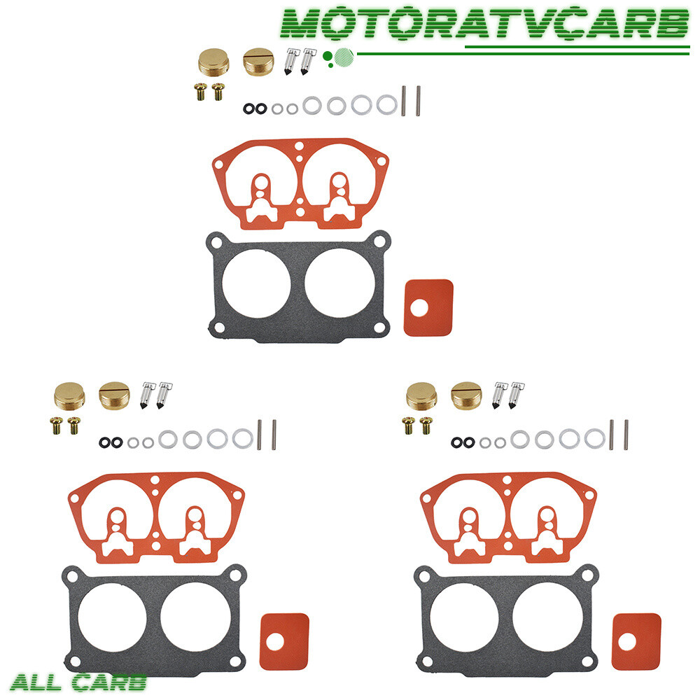 ALL-CARB 3 Pcs Carburetor Rebuild Kit For Yamaha 150 175 200 225 HP 86-95