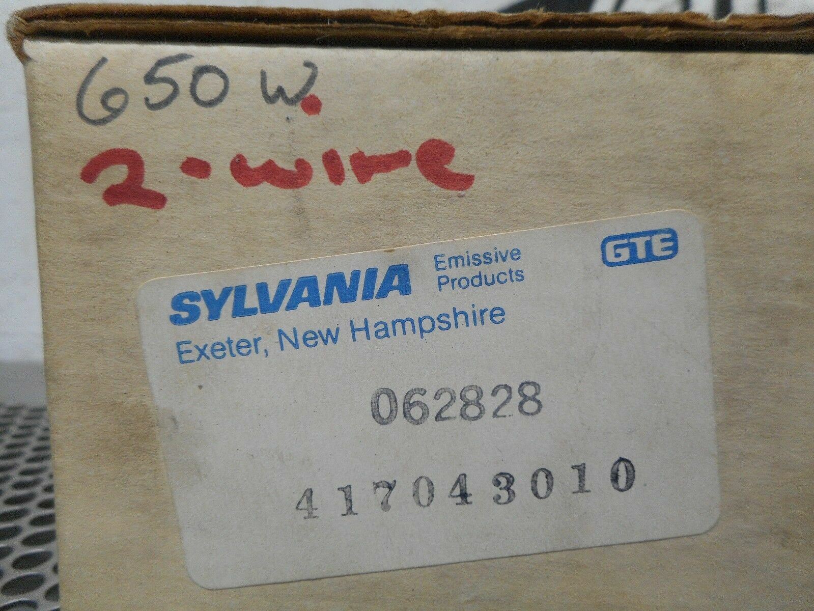 SYLVANIA 062828 SYLVA-THERM Ceramic Heater 650W 220/230V New