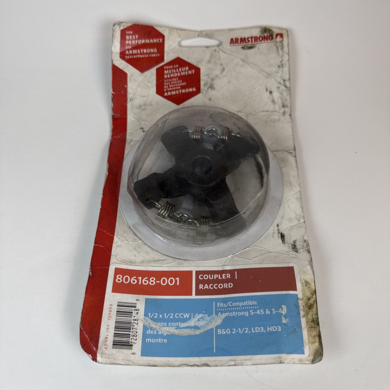 Armstrong 806168-001, 4 Spring Coupler 1/2″ X 1/2″ Raccord *Read* NOS