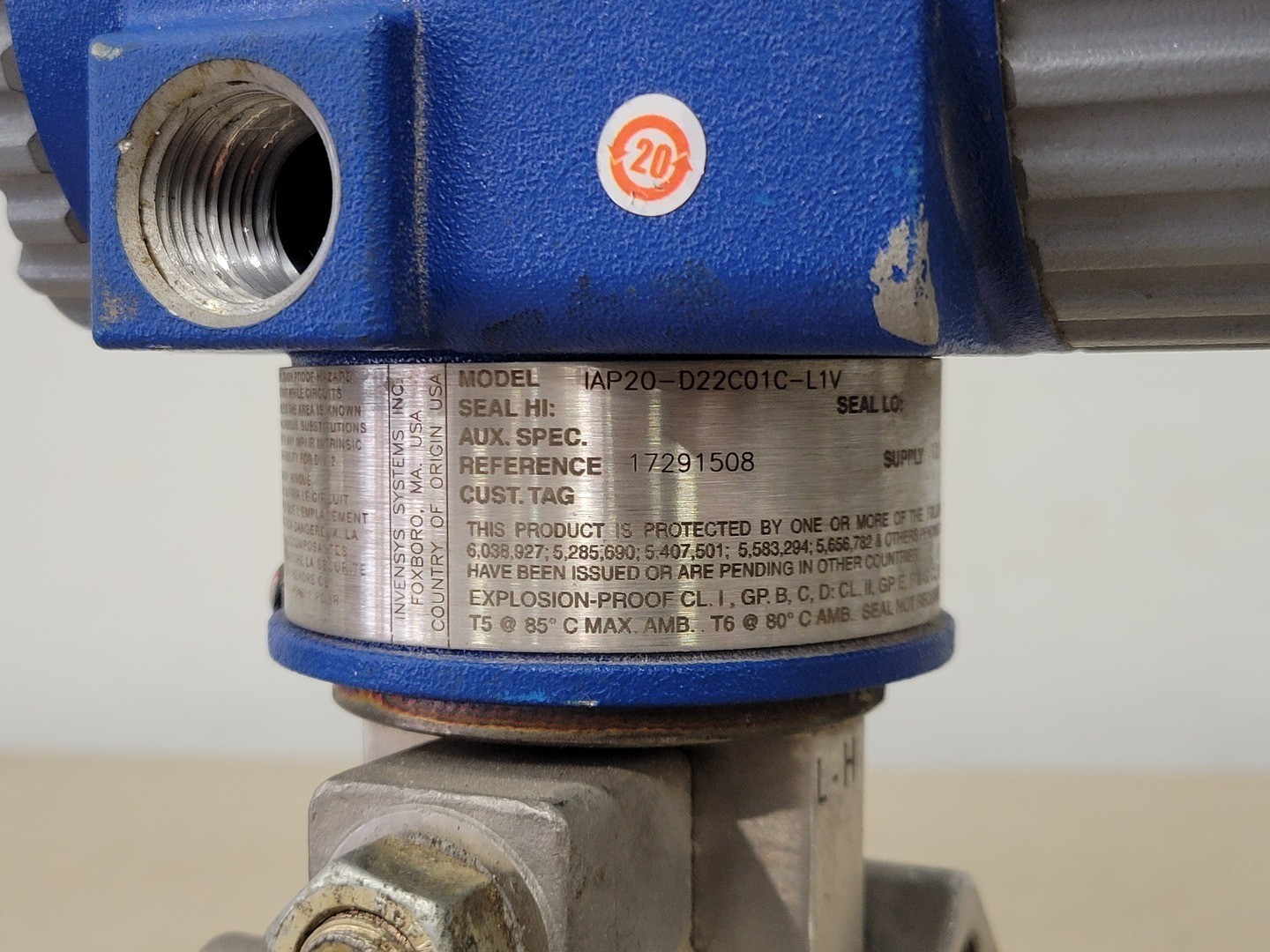 Foxboro IAP20-D22C01C-L1V 12.5-42VDC Gage Pressure Transmitter – Electrical