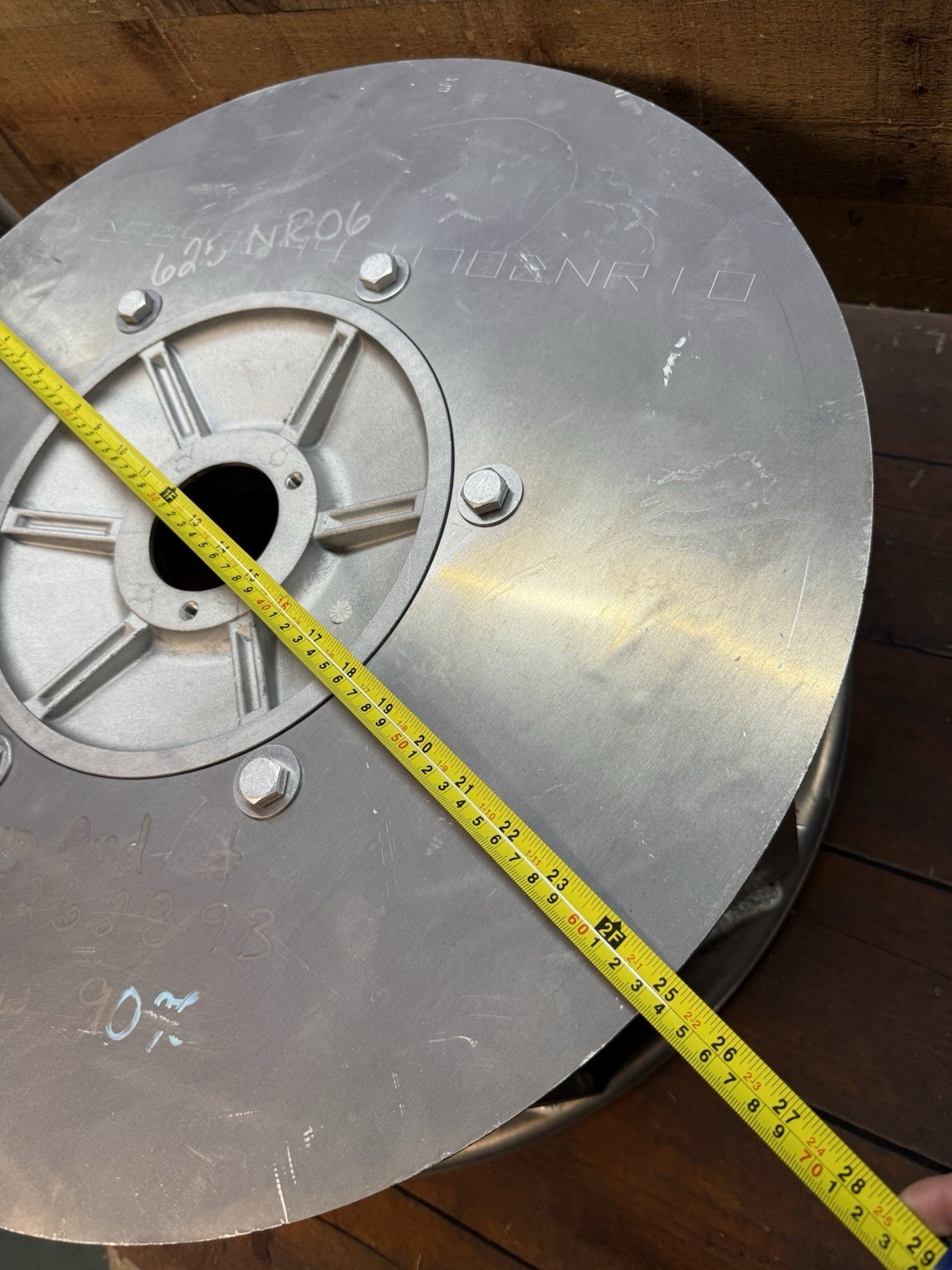 25” Greenheck Aluminum Backwards Inclined Blower Wheel New