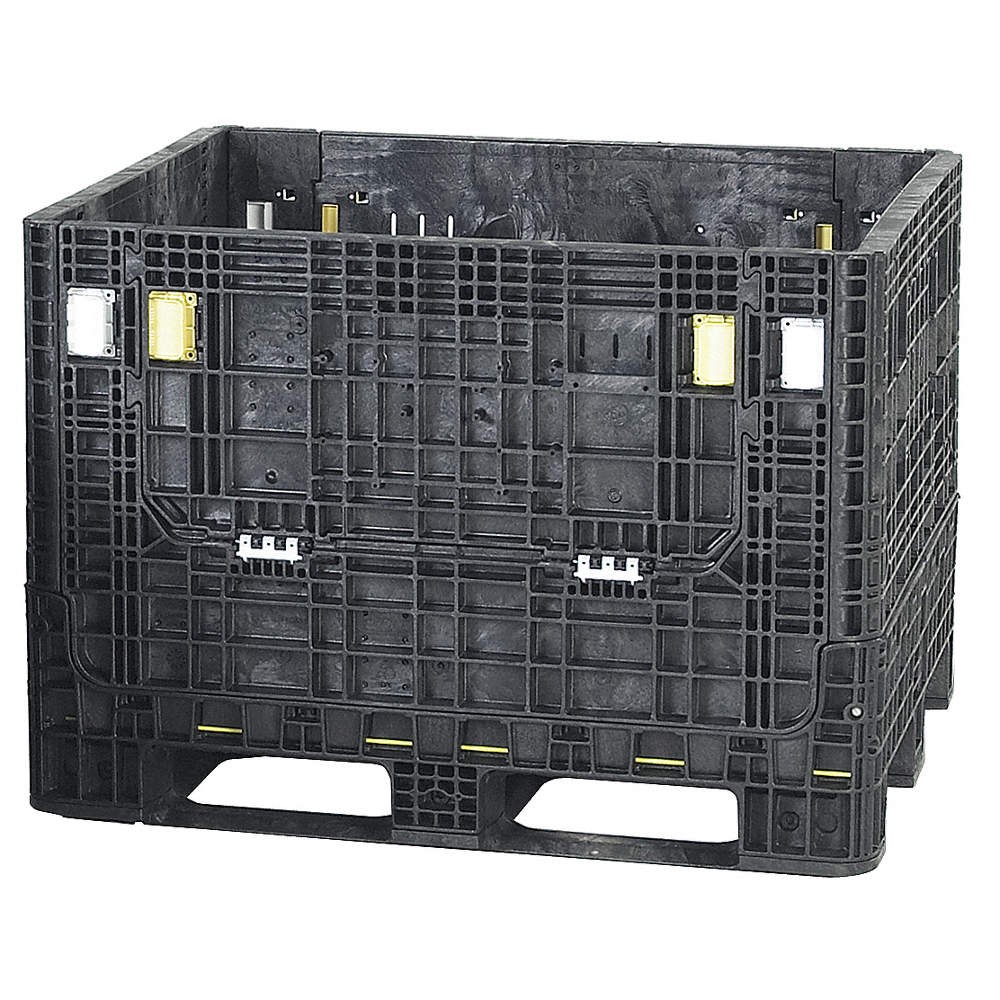 ORBIS HDR4048-34 BLACK Clps Bulk Ctr,Black,Solid,39 5/8 in 49H261