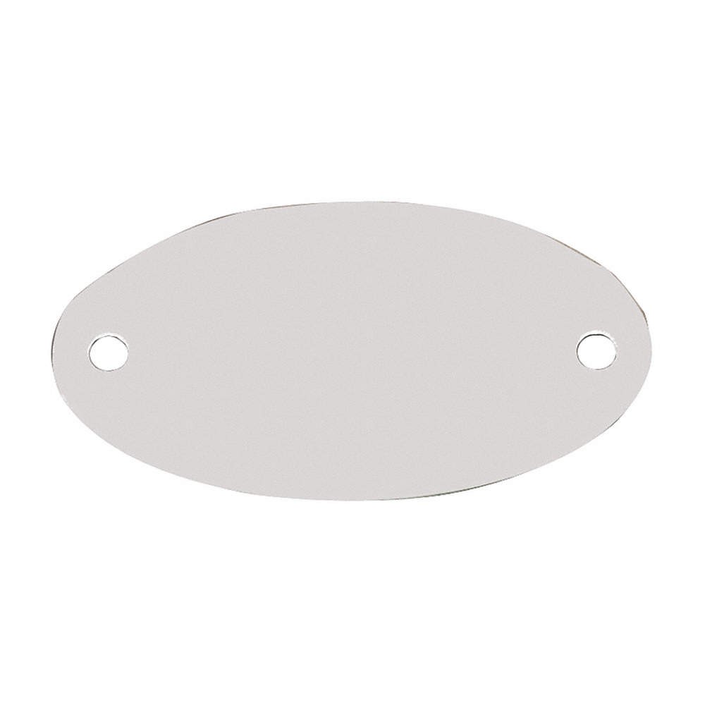C.H. HANSON Blank Tag,SS,1 5/32in H,2 1/16in W,PK10 20LT70
