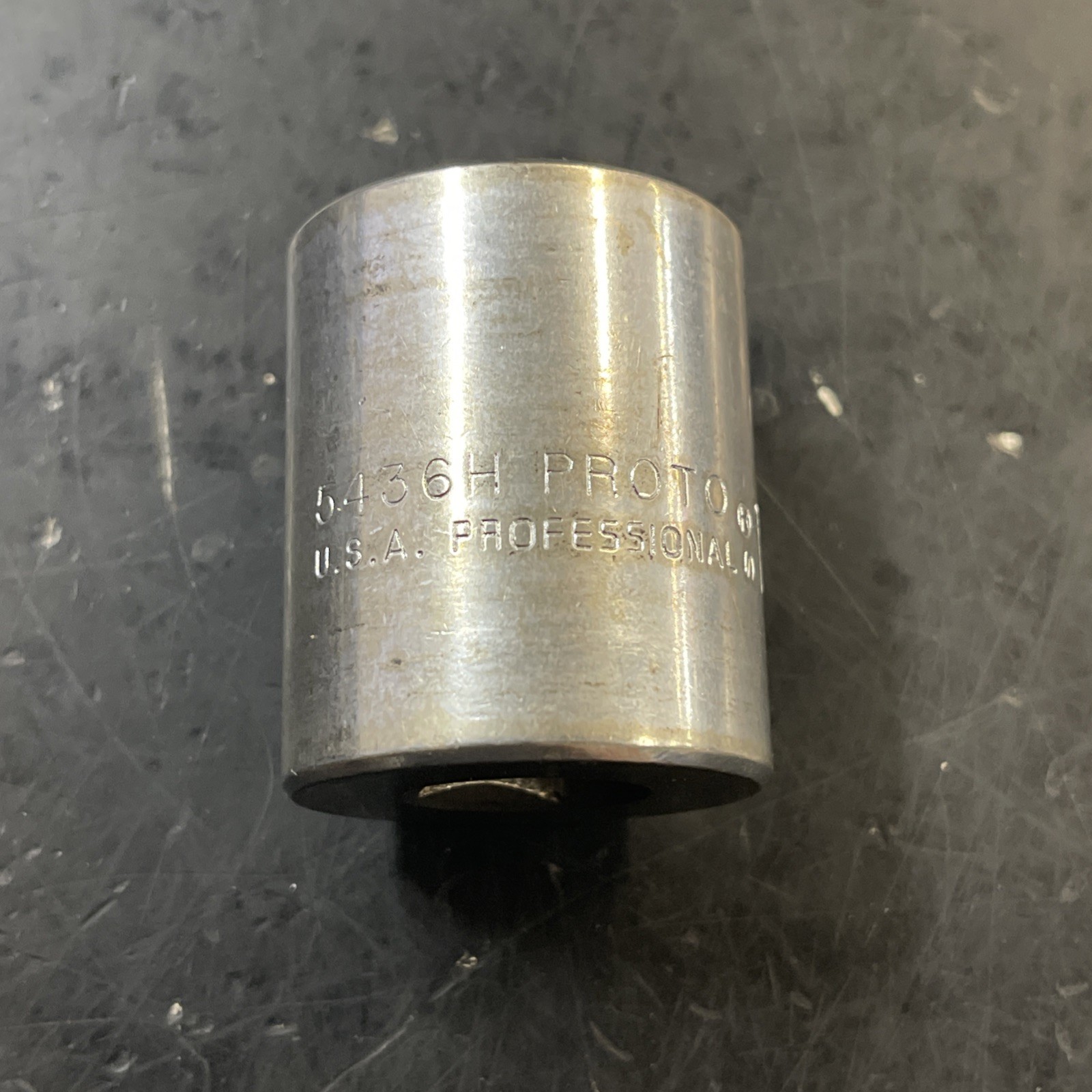 Proto Professional 5436H 1-1/8 Inch Drive Shallow Socket USA Chroma