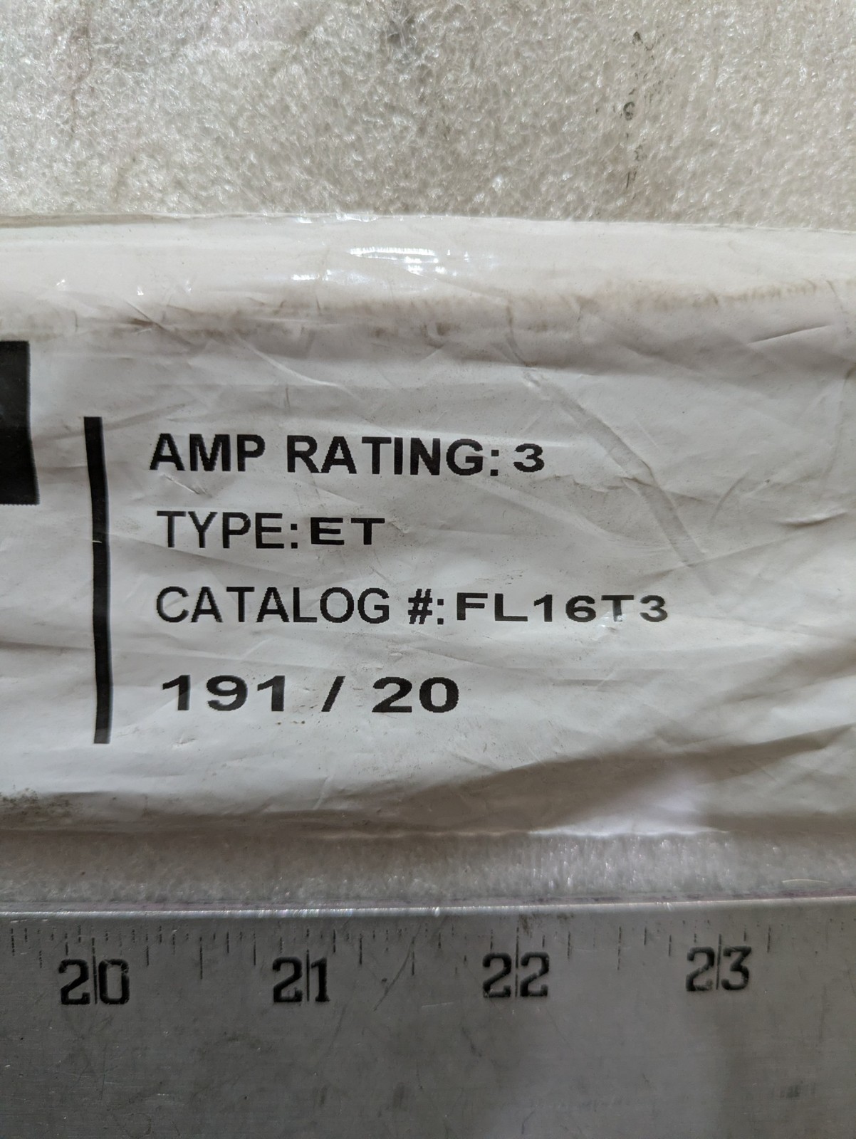 Eaton FL16T3 Edison Type ET Fuse Link 3 Amp Medium Voltage 38kV Distribution NOS