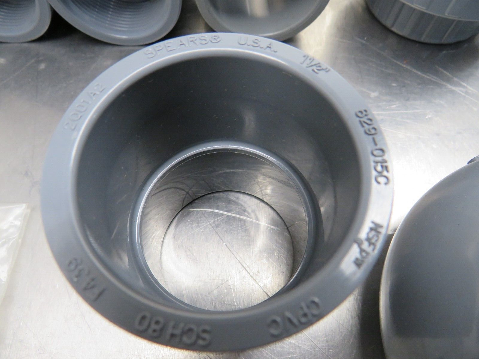 Spears 801-015C Tee 1-1/2″ Lot of 6 W/ 806-015C Elbow x 5 & 829-015C x 4 + More
