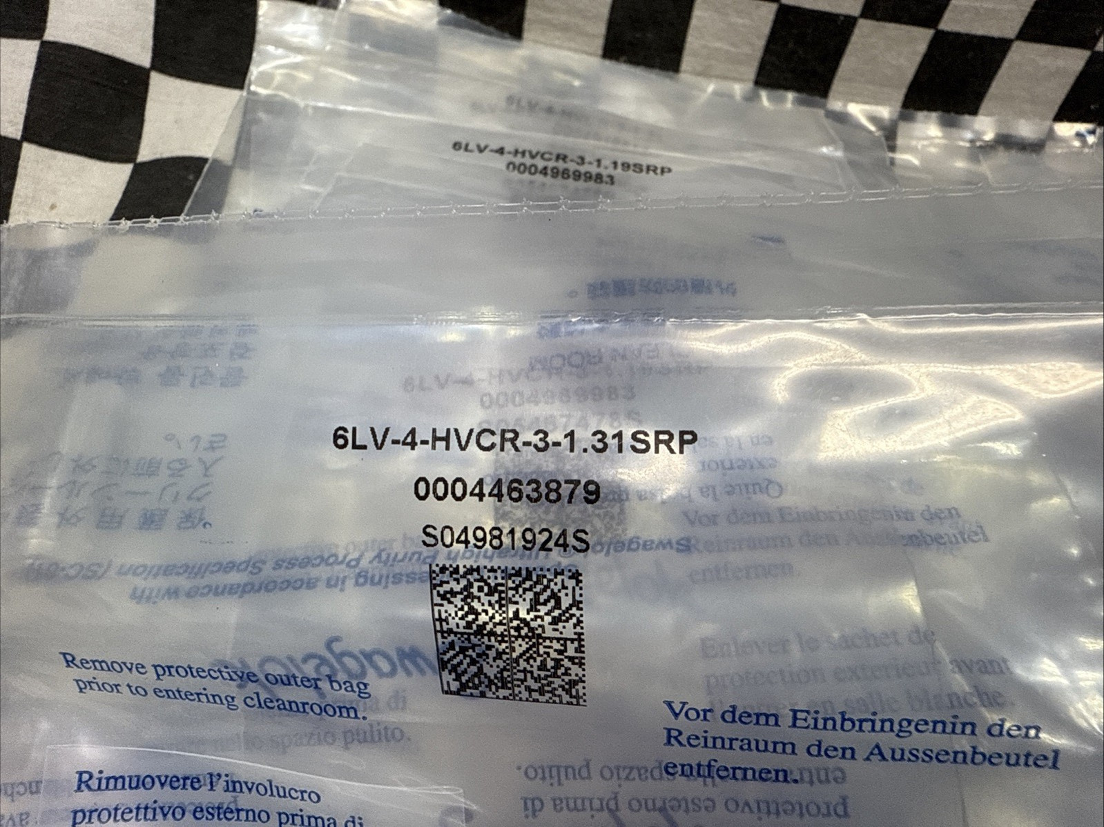 SWAGELOK 6LV-HVCR-3-1.31SRP, 6LVHVCR31.31SRP, LOT OF 25, SHIPSAMEDAY#1208T23
