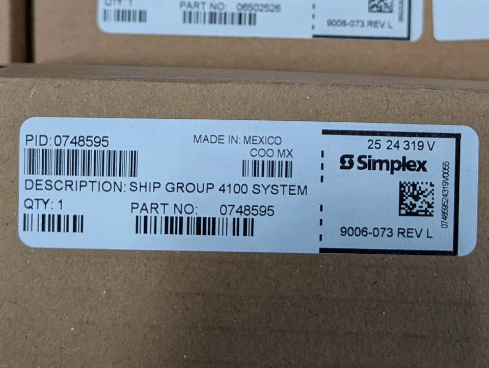 New Simplex 4100-5203 Expansion Bay Sub-Assembly For Simplex Fire Control