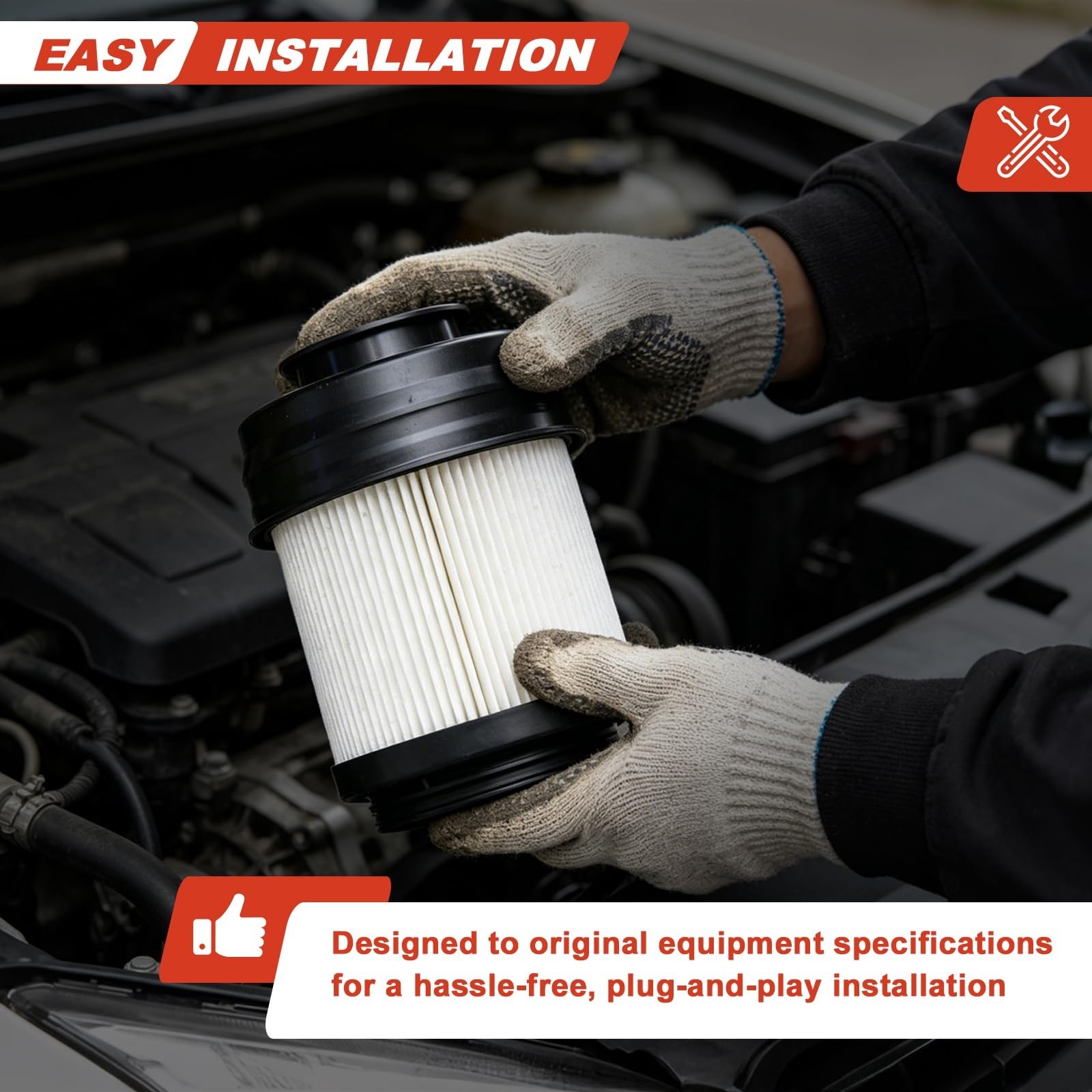 68677800AA Fuel Filter Water Separator | 68677810AA Oil Filter Set Replacemen…