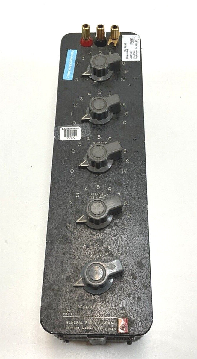 General Radio Gen Rad 1432-T Decade Resistor – Tested Lat Cal exp 2022