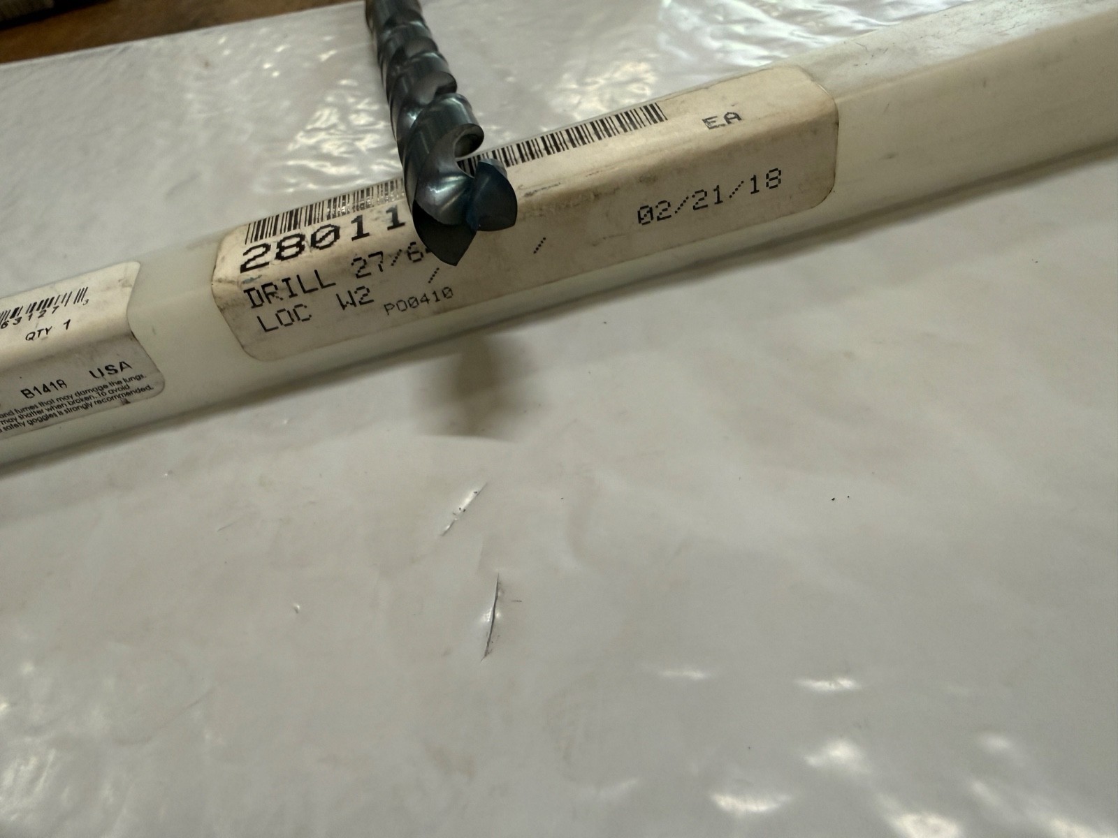 CHICAGO-LATROBE 53127 Taper Shank Drill,27/64,#1MT,Black (NEW)