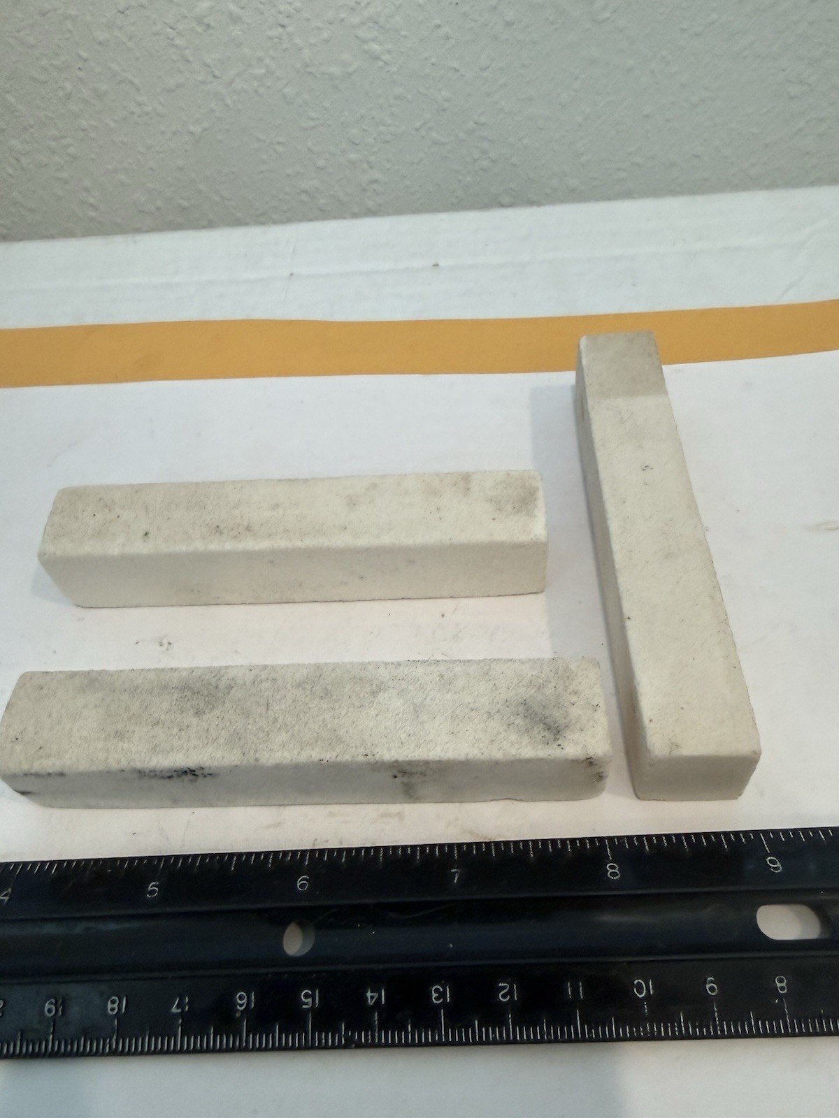 New Qty (3) #240 Dressing Sticks, 3/4” Square X 4” Long