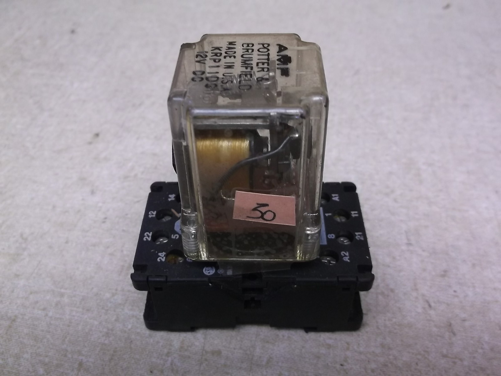 AMF Potter & Brumfield Relay KRP11DG w/ Allen Bradley Socket Base 700-HN100