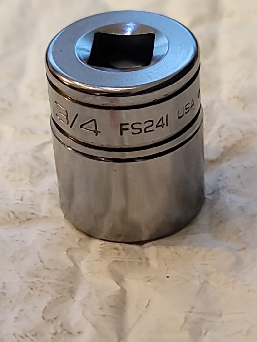 Snap-On FS241 3/4″ Size 3/8″ Drive shallow Chrome 6 point socket New