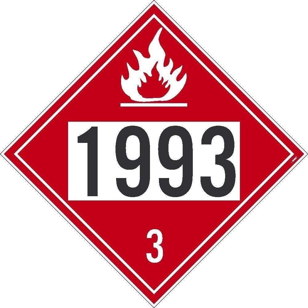 NMC DL40BPR10 1993 Placard Pack of 10] 10.75 in. x 10.75 in. Pressure