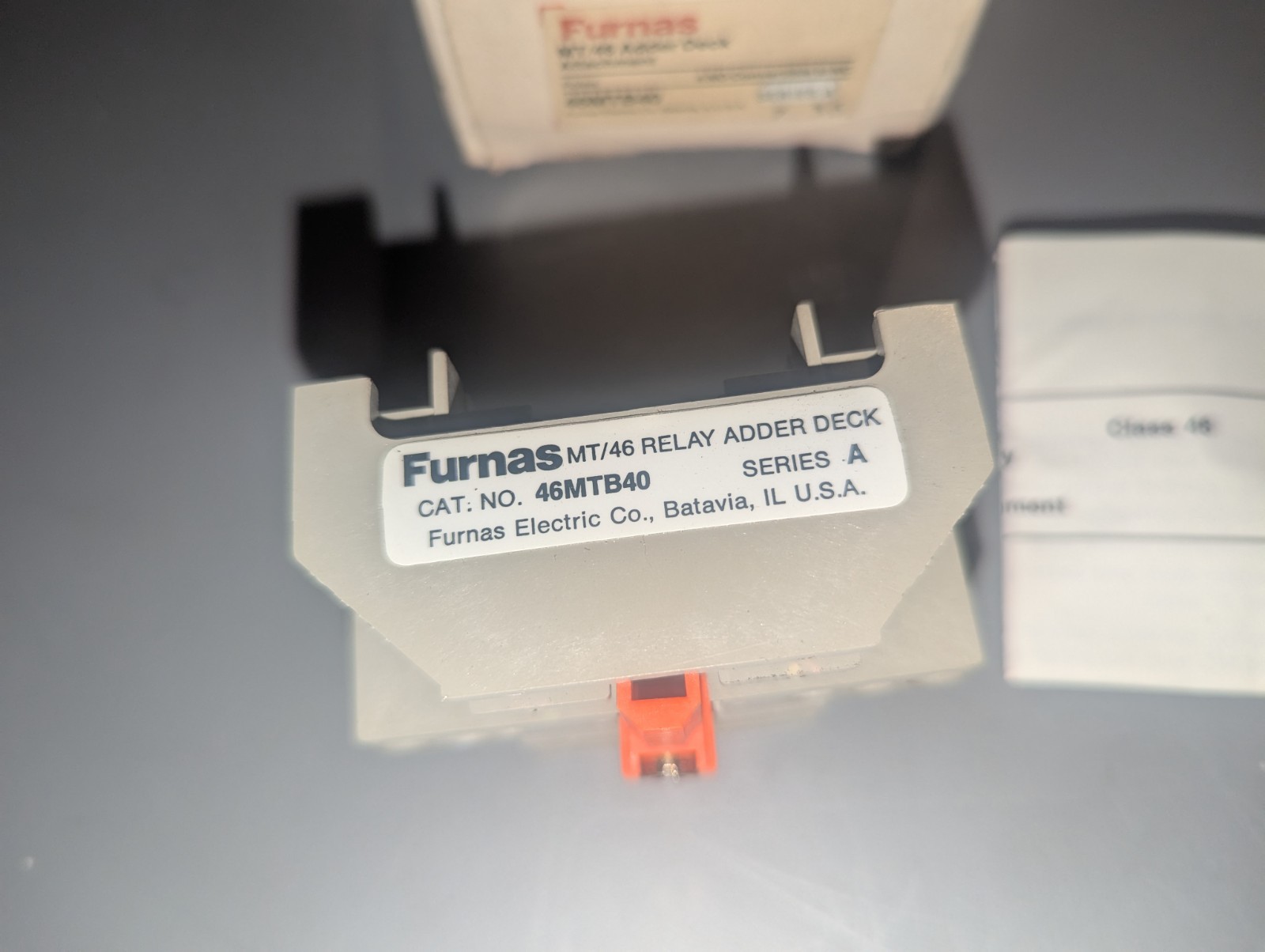 NEW GENUINE FURNAS ELECTRIC MT/46 ADDER DECK ATTACHMENT 46MTB40 SERIES A