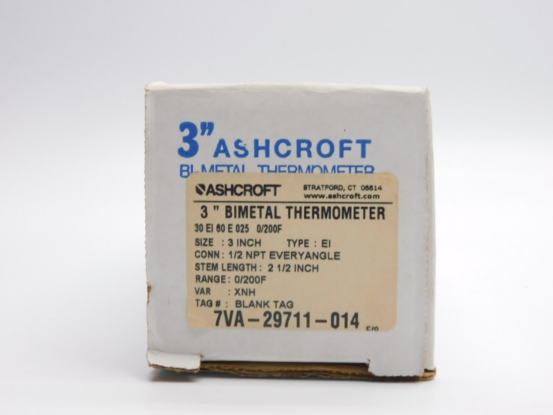 ASHCROFT 30EI60E025-0/200F NSMP
