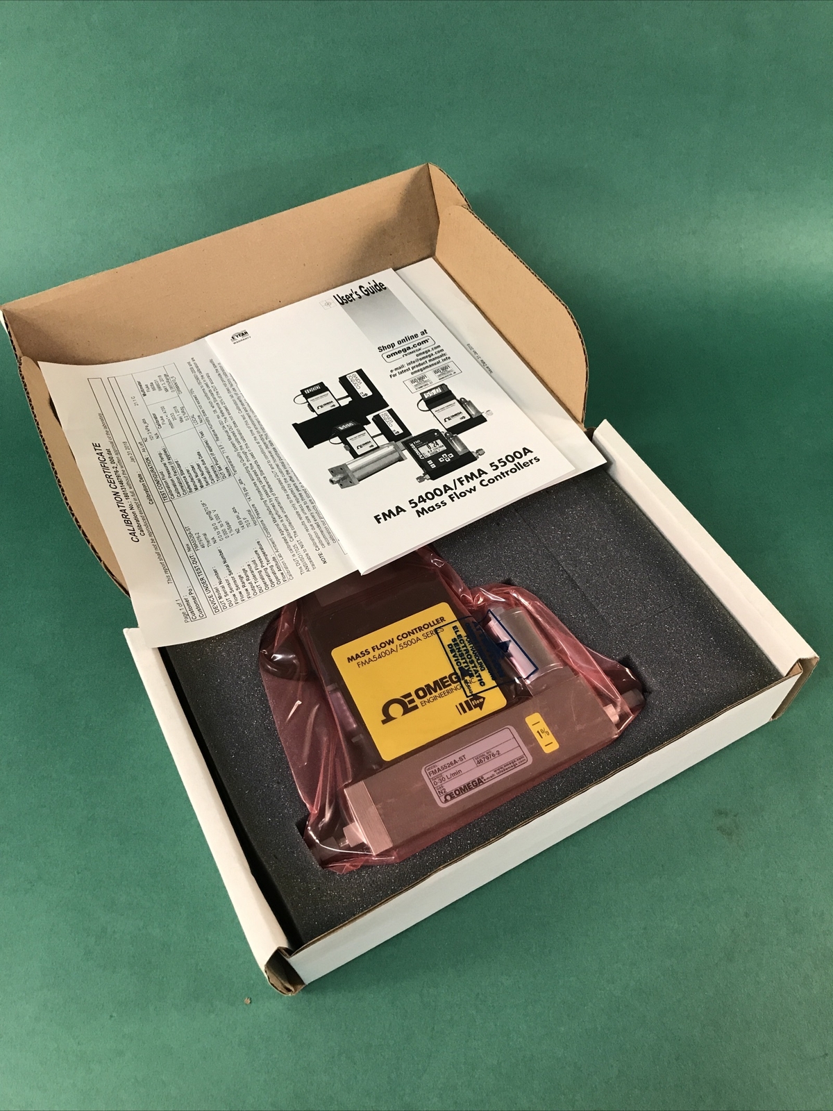 OMEGA Mass Flow Controller FMA5400A/5500A 0-30 L/min N2 FMA5526A