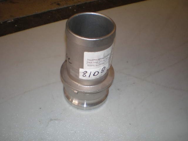 Dixon Cam & Groove Coupling Shank Adapter 3 X 3″ OD Hose Adapt. E300 316 S/S NEW