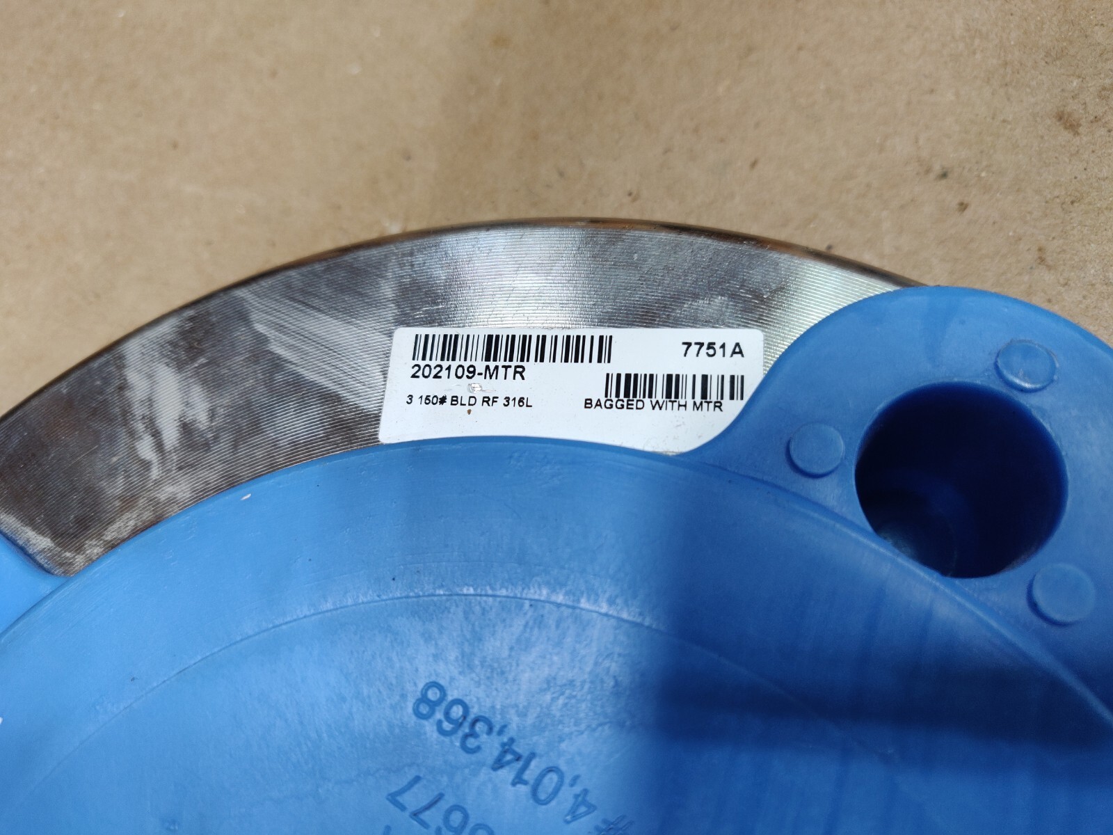 Kerkau USA, Blind Flange, 316 Stainless Steel, 3″, 150# 7751A, Free Shipping